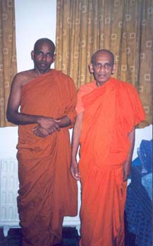 2003 - with ven Vipassi thero (first resident monk t Tanzania) at Pilstow temple in London.jpg